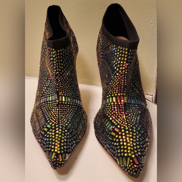 THALIA SODI Karmen Ankle Booties Black Knit 6M Pre-owned - Picture 7 of 14